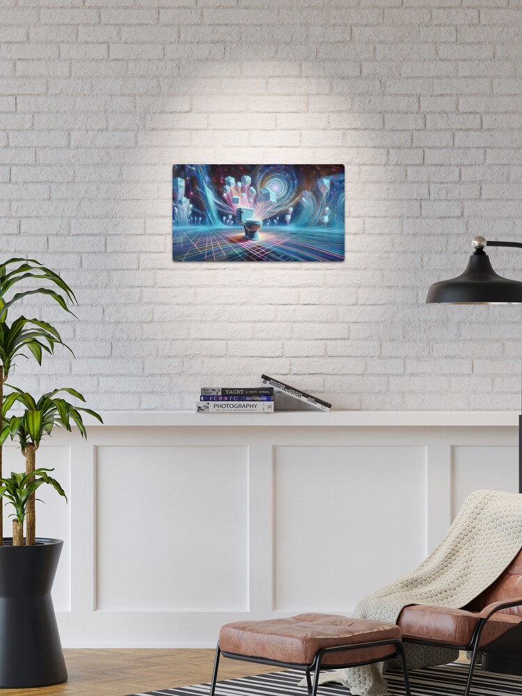 Thumbnail 1 of 4, Metal Print, Voyage of the Visionary Valve designed and sold by thomasdatt.