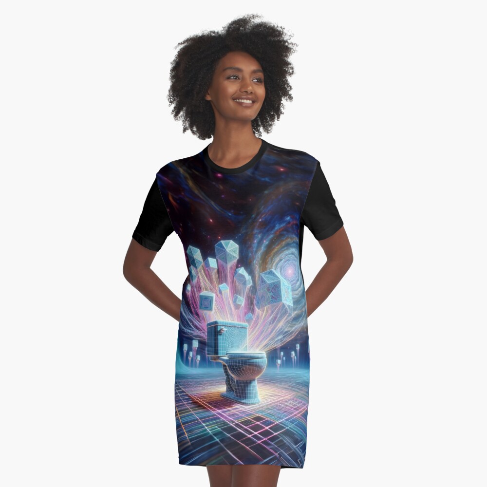 Item preview, Graphic T-Shirt Dress designed and sold by thomasdatt.