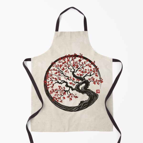 Item preview, Enso Zen Circle Sakura tree designed and sold by k9printart.