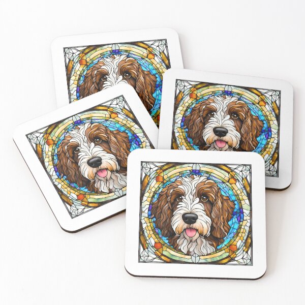 Artikelvorschau, Buntglas Bernedoodle entworfen und verkauft von Fredster1966.