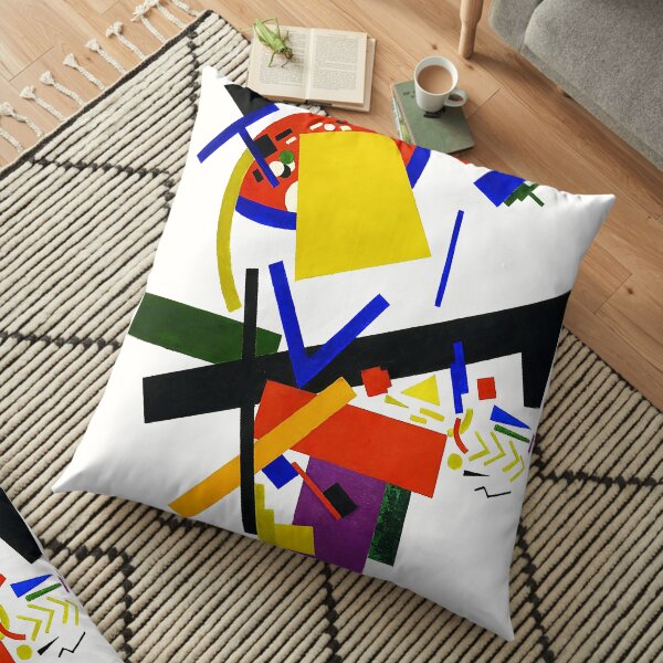 HD - Suprématisme, par Kazimir Severinovich Malevich 1913 Haute définition Coussin de sol