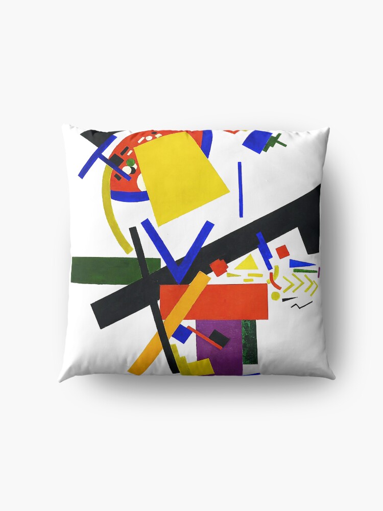 Alternate view of HD - Suprematism , by Kazimir Severinovich Malevich 1913 High Definition Floor Pillow