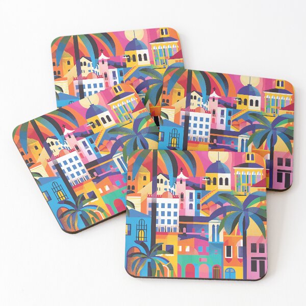 Item preview, Colorfull Cityscape Illustration designed and sold by nomiraclehere.