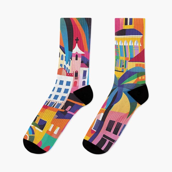 Item preview, Colorfull Cityscape Illustration designed and sold by nomiraclehere.