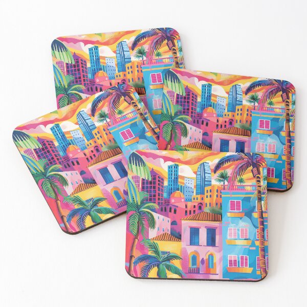 Item preview, Colorfull Cityscape Illustration designed and sold by nomiraclehere.