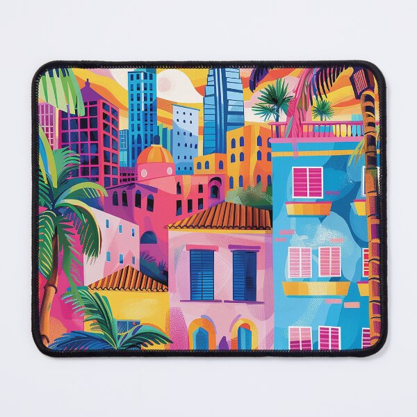 Item preview, Colorfull Cityscape Illustration designed and sold by nomiraclehere.
