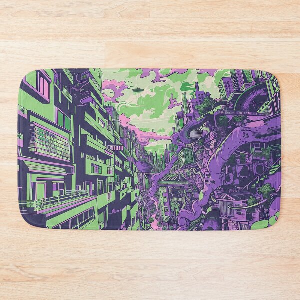 Item preview, Colorfull Cityscape Illustration designed and sold by nomiraclehere.