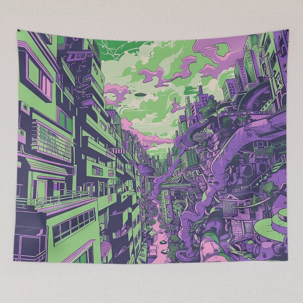 Item preview, Colorfull Cityscape Illustration designed and sold by nomiraclehere.