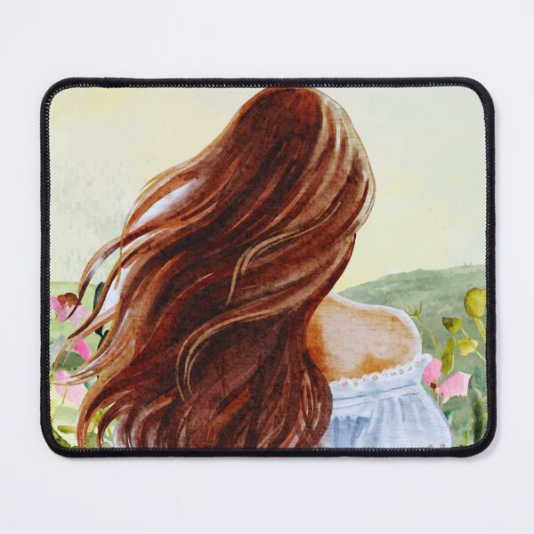 Item preview, Cottage Core Girl Looking Over A Meadow designed and sold by KatsCarnations.