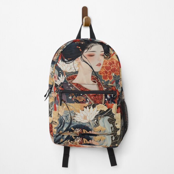 Item preview, Whimsical Geisha: Modern Pop Art Print designed and sold by 33wolvesdesigns.