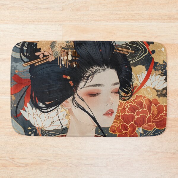 Item preview, Whimsical Geisha: Modern Pop Art Print designed and sold by 33wolvesdesigns.