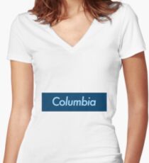 Columbia University Women's Fitted V-Neck T-Shirt