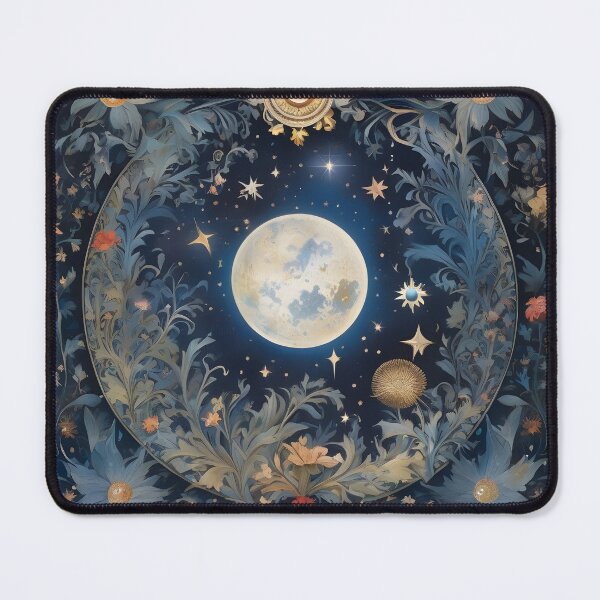 Item preview, William Morris Inspired Moon and Stars designed and sold by Tamas Das.