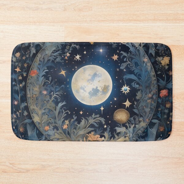 Item preview, William Morris Inspired Moon and Stars designed and sold by Tamas Das.