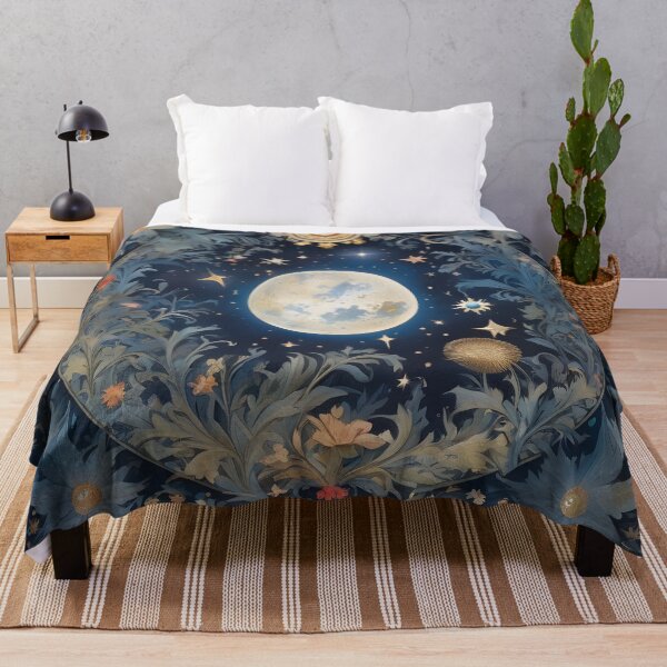 Item preview, William Morris Inspired Moon and Stars designed and sold by Tamas Das.