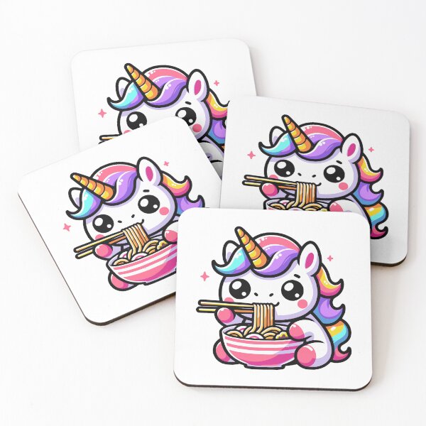 Item preview, Unicorn Eating Ramen designed and sold by PeelZinc.