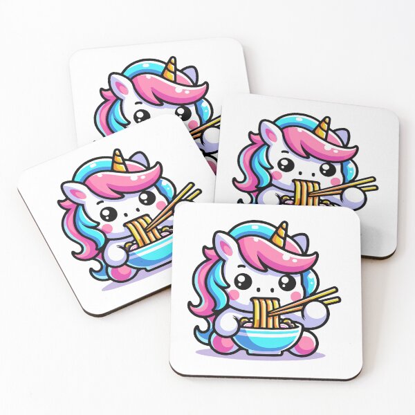 Item preview, Unicorn Eating Ramen designed and sold by PeelZinc.
