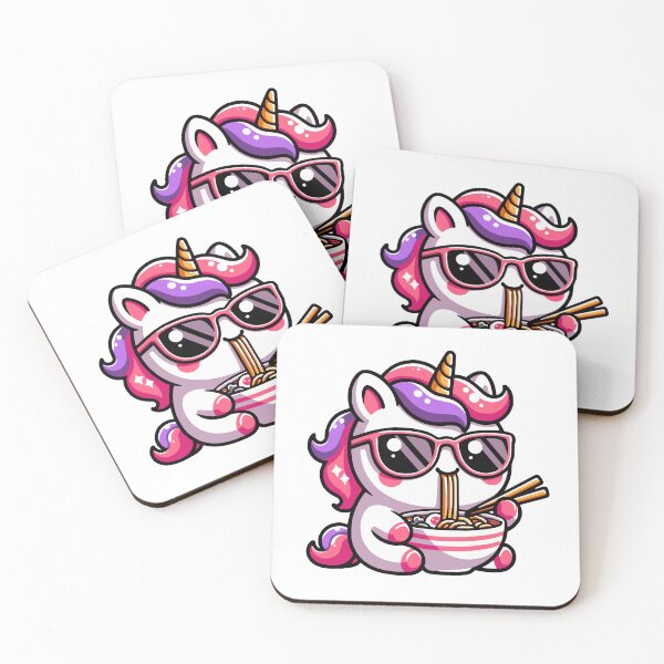Item preview, Unicorn Eating Ramen designed and sold by PeelZinc.