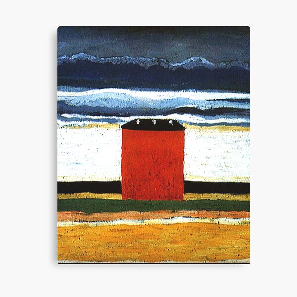 Item preview, HD -  Red house,  by Kazimir Severinovich Malevich 1932 High Definition designed and sold by MINDTHECHERRY.