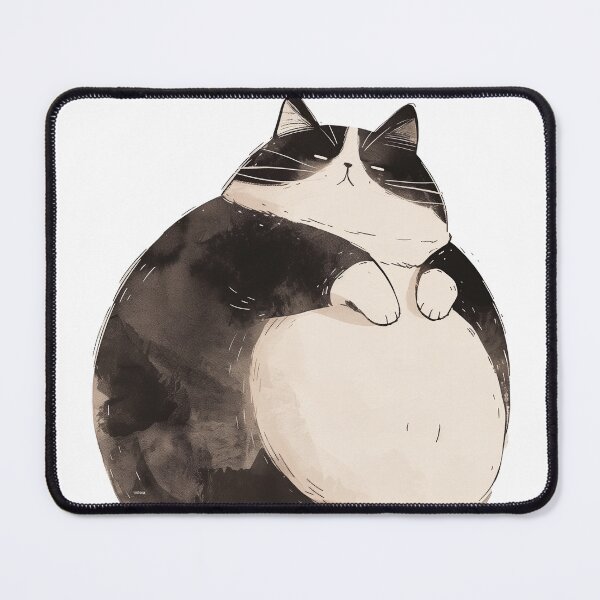 Item preview, A fat cat posing on its belly designed and sold by DeliceYong.