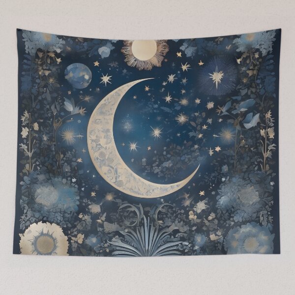 Item preview,  William Morris Moon and Stars designed and sold by Tamas Das.