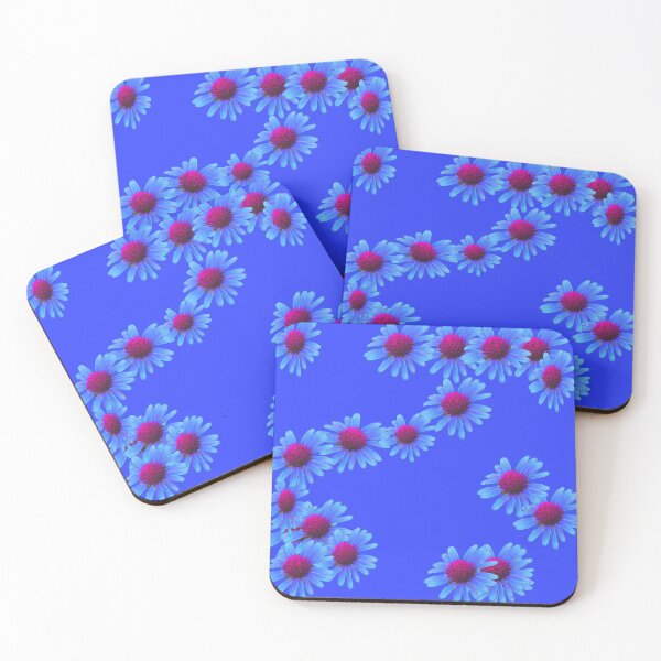 Item preview, Blue Flowers on Blue Background  designed and sold by Victoria Rose.