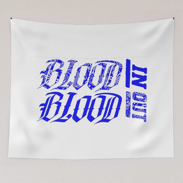 Item preview, Blood In Blood Out; Street Motto; Colour Blue; designed and sold by StickerApe.