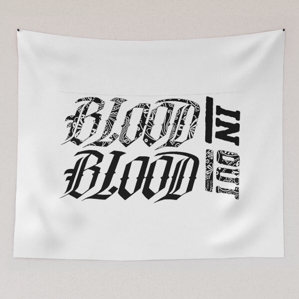 Item preview, Blood In Blood Out; Street Motto; Colour Black; designed and sold by StickerApe.
