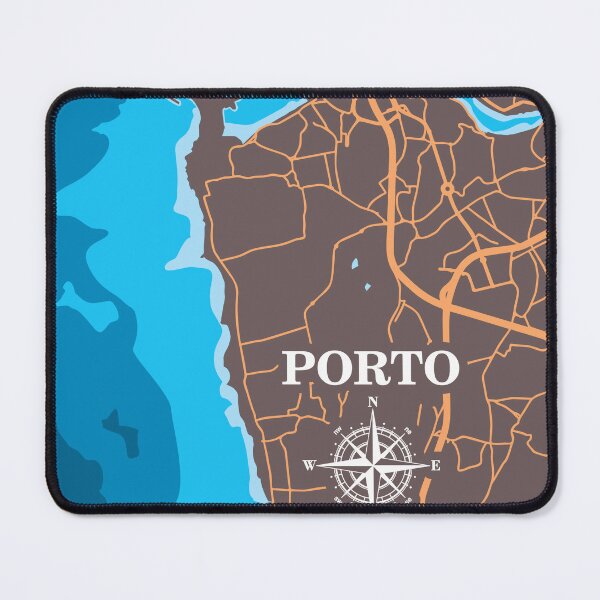 Item preview, Porto City Map with Water area designed and sold by DimDom.