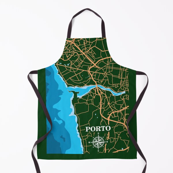 Item preview, Porto City Map with Water area designed and sold by DimDom.