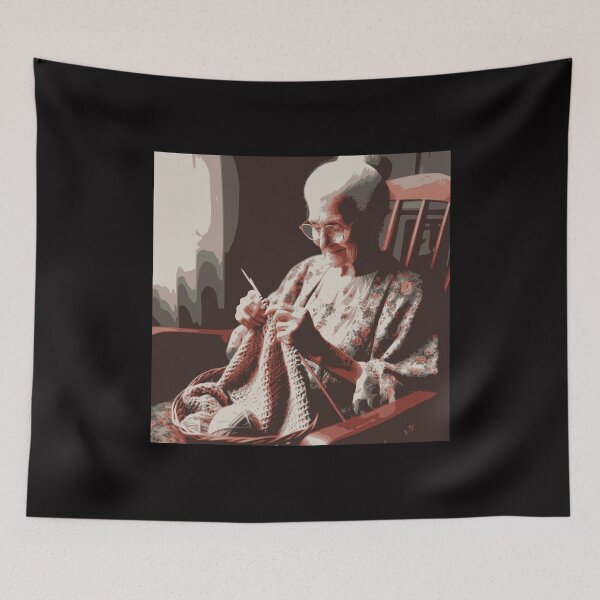 Item preview, Picture of Grandma With Crochet designed and sold by Kubala.