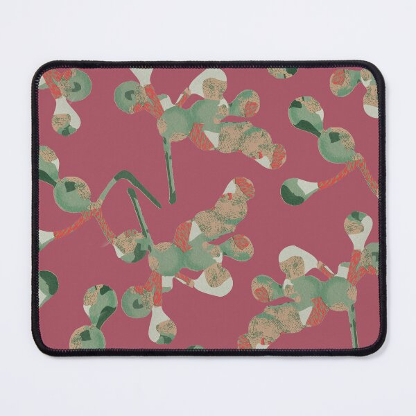 Item preview, Enchanted Gum Nuts Dance - Vibrant Pink Botanical Pattern for Chic Home Decor & Fashionable Apparel designed and sold by Jay Dee Dearness.