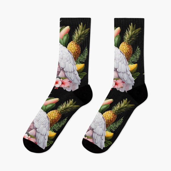 Item preview, Tropical happiness, light pink bird, ananas and mango designed and sold by coloursforkids.