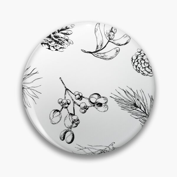 Item preview, pattern with forest branches and pine cones designed and sold by Oleksandra Yurchenko.