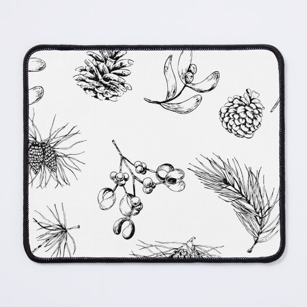 Item preview, pattern with forest branches and pine cones designed and sold by Oleksandra Yurchenko.