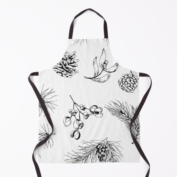 Item preview, pattern with forest branches and pine cones designed and sold by Oleksandra Yurchenko.