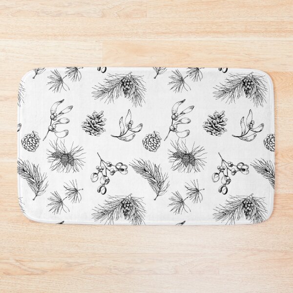Item preview, pattern with forest branches and pine cones designed and sold by Oleksandra Yurchenko.