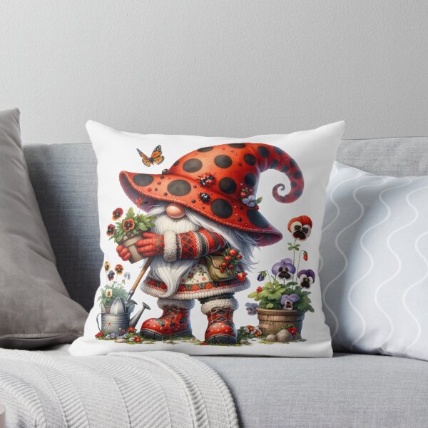 Item preview, Cute Ladybug Gnome designed and sold by Magnuna.