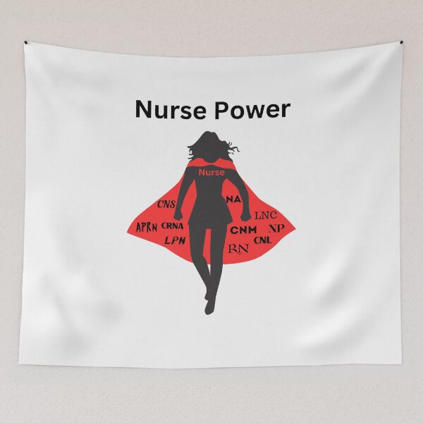 Item preview, Nurse Power Red and Black designed and sold by DuchessNursDsgn.