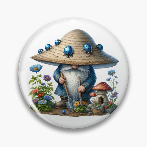 Item preview, Blue Ladybug Gnome designed and sold by Magnuna.