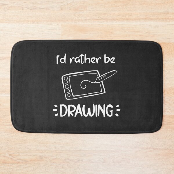 Item preview, I'd rather be drawing (digital) [White] designed and sold by Suika-X.