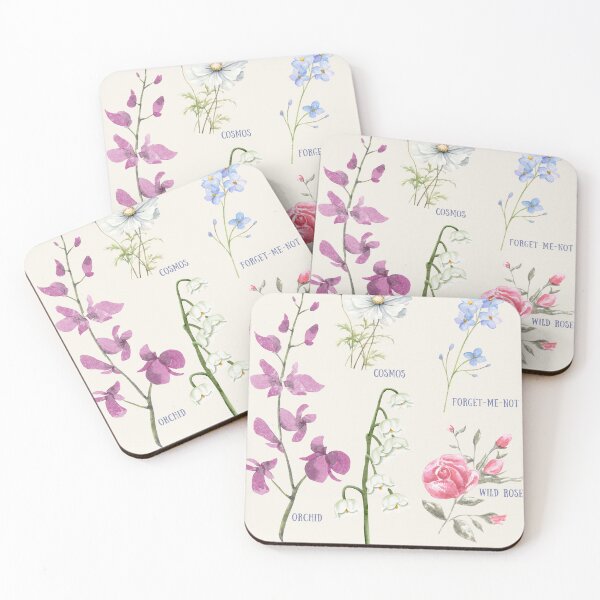 Item preview, Botanical Spring Flowers and Their Names designed and sold by KatsCarnations.