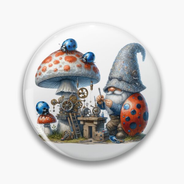 Item preview, Blue Ladybug Gnome designed and sold by Magnuna.