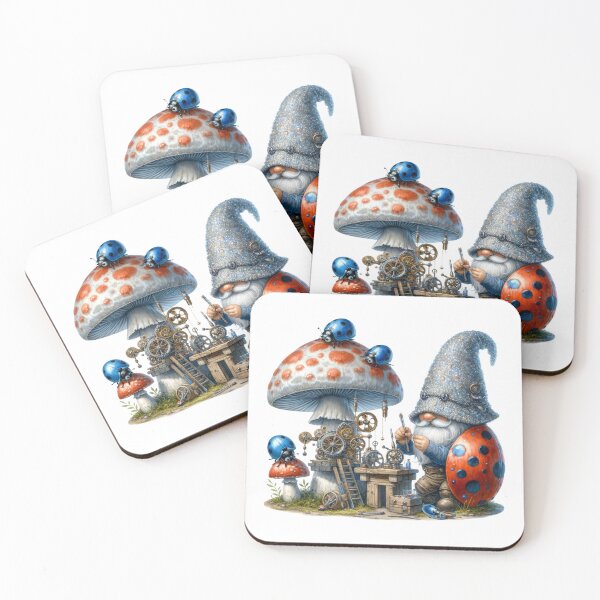 Item preview, Blue Ladybug Gnome designed and sold by Magnuna.