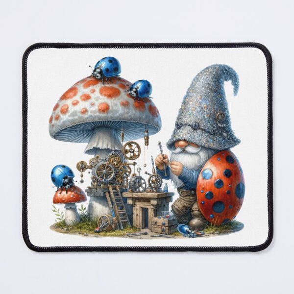 Item preview, Blue Ladybug Gnome designed and sold by Magnuna.