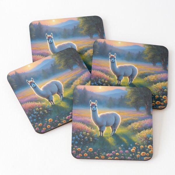 Item preview, Llama Morning Meadow designed and sold by DKTayor.