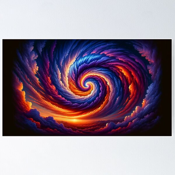 Item preview, Title: Swirling Skies at Sunset   designed and sold by Sienna Hamilton-Katene.