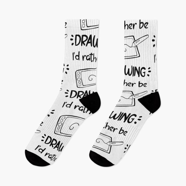Item preview, I'd rather be drawing (digital) [black] designed and sold by Suika-X.