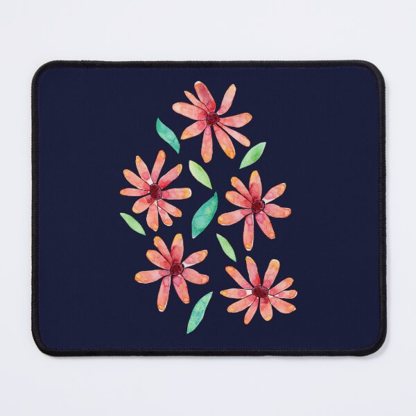 Item preview, Colourful Watercolour Daisies single print version designed and sold by Lozzie Eliza Designs.