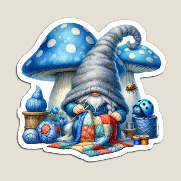 Item preview, Blue Ladybug Gnome designed and sold by Magnuna.